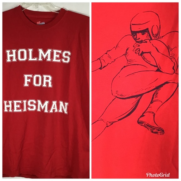 Holmes For Heisman Red Football Tee Shirt XL - Picture 1 of 5